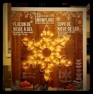 LED snowflake decoration.